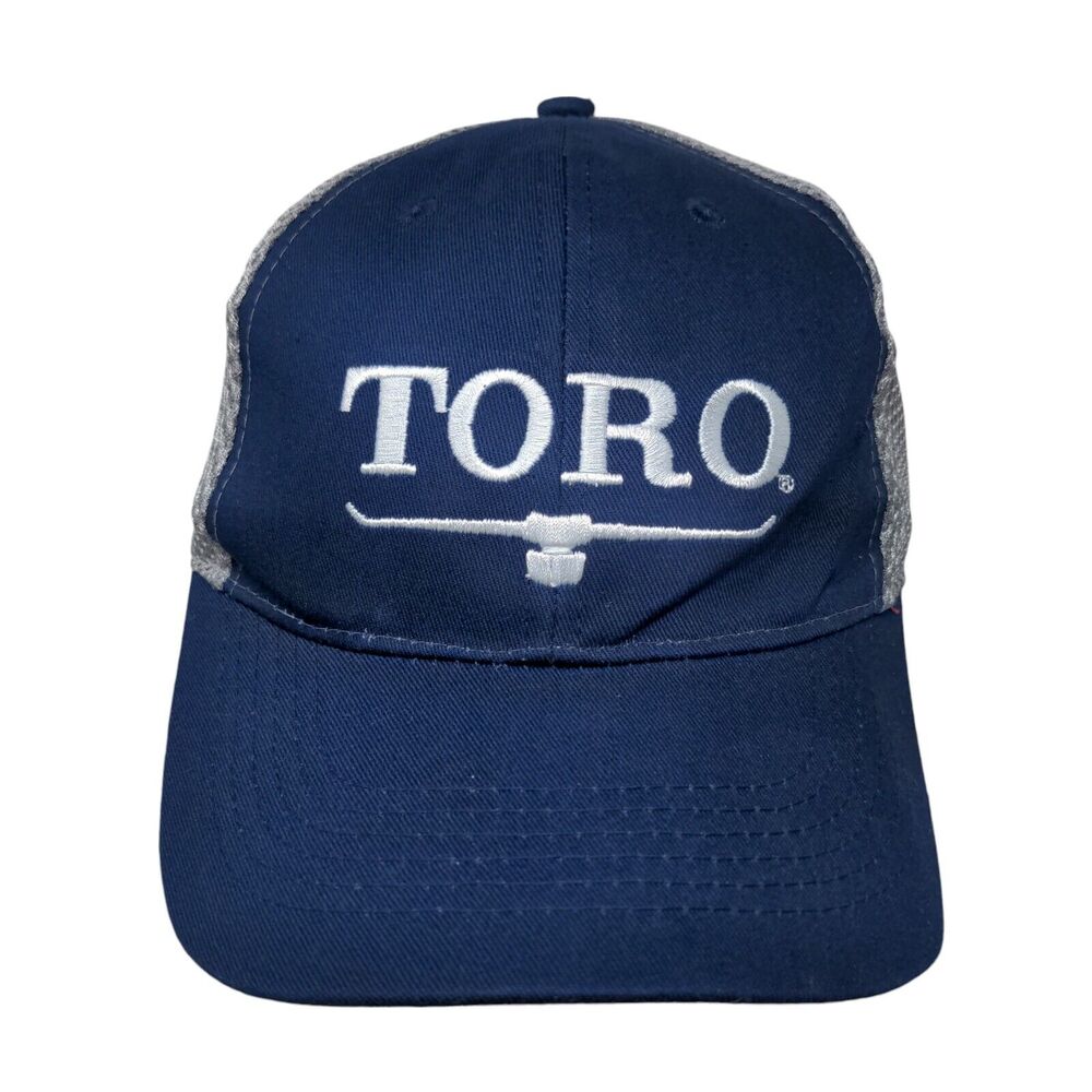 TORO Snapback Mesh Back Hat Blue One Size Embroidered Colorblock